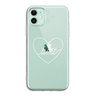 Best heart pastel: iPhone 11 Transparant Hoesje
