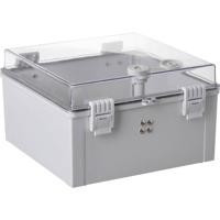 TRU COMPONENTS TC-PSC-30x30x18 Schakelkast 300 x 300 x 180 ABS, Polycarbonaat Lichtgrijs 1 stuk(s)