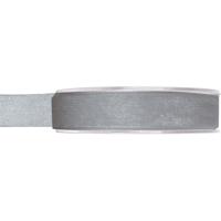 Organza sierlint - zilvergrijs - 15 mm x 20 meter - Hobby decoratie lint - Cadeaulint