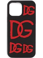 Dolce & Gabbana coque d'iPhone 13 Pro Max à logo embossé - Noir - thumbnail