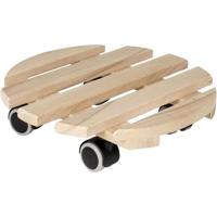 EDA -ondersteuning op wielen Ø 30 cm in hout - 4 casters - 30 x 30 x H.8 cm EDA -ondersteuning op wielen Ø 30 cm in hout - 4 casters - 30 x 30 x H.8 cm