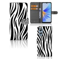 OPPO A17 | Telefoonhoesje | Met pasjeshouder | Zebra