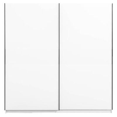 Schuifdeurkast Genua - wit - 204x200x60 cm - Leen Bakker