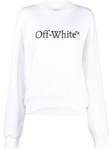 Off-White sweat Bookish en coton à logo imprimé - Blanc