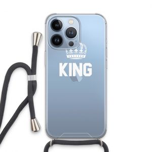 King zwart: iPhone 13 Pro Transparant Hoesje met koord