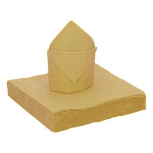 20x stuks feest servetten goud - 40 x 40 cm - papier