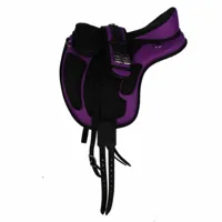 Pagony boomloos zadel compleet paars maat:17