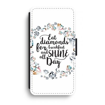 Diamonds: iPhone XR Flip Hoesje