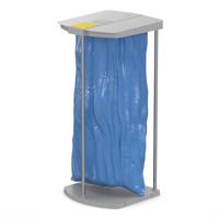 Hailo 0912-110 profiline mss xxxl afvalzakhouder 120l grijs Hailo 0912-110 profiline mss xxxl afvalzakhouder 120l grijs