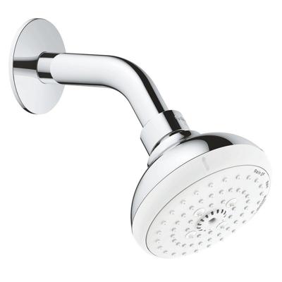 GROHE Tempesta 100 Hoofddouche - 10cm - 3 straalsoorten - wandmontage - chroom/wit 26088001