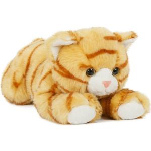 Knuffel kat of poes - oranje - dieren knuffels - pluche - 25 cm