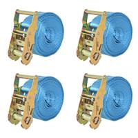 Spanbanden 2 ton 6mx38mm blauw 4 st
