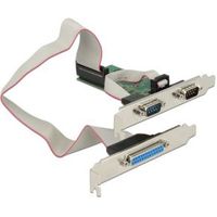 Delock 89556 PCI Express x1-kaart naar 2 x serieel RS-232 + 1 x parallel