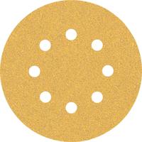 Bosch Accessoires Expert C470 schuurpapier voor excenterschuurmachines 125 mm, 8 gaten, K60 | Pakket van 50 - 2608900909