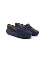 Tod's Kids mocassins à logo brodé - Bleu