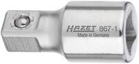 HAZET Verlengstuk 867-1 · 1/4 inch (6,3 mm) vierkant hol · 1/4 inch (6,3 mm) vierkant massief · Lengte: 25 mm