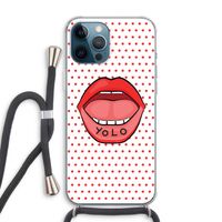 Yolo Denise: iPhone 12 Pro Max Transparant Hoesje met koord