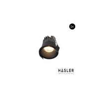 Hasler Inbouwspot Häsler Canco Incl. Fase Aansnijding Dimbaar 5 cm 3.6 Watt Warm Wit Set 10x - Set 1 Spot