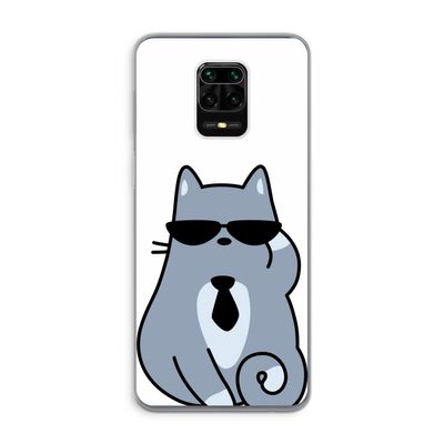 Cool cat: Xiaomi Redmi Note 9 Pro Transparant Hoesje