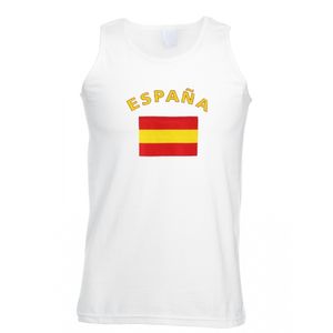 Witte heren tanktop Spanje