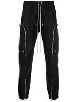 Rick Owens pantalon à poches zippées en coton biologique - Noir - thumbnail