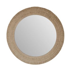 Oliva's - Spiegel - Rond - Wandspiegel - Bohemian - Gebonden jute - 70cm