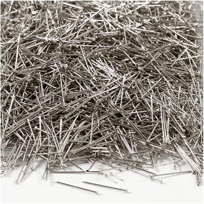 Creativ Company Kopspelden, l: 18 mm, dikte 0,6 mm, ca. 10000 stuk, zilver, 500 gr/ 1 doos
