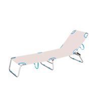 Marbueno Opvouwbare Aluminium Ligstoel Beige/Blauw Gesorteerd Strand en Zwembad 187X58X24 cm 10363