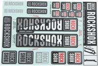 ROCKSHOX decor set decal set white