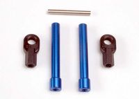 Bellcrank posts, aluminum (2)/ steering link threaded rod (3x25mm)/ long rod ends (2) - thumbnail