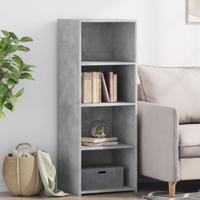 Hoge kast 45x41x124 cm bewerkt hout betongrijs - thumbnail