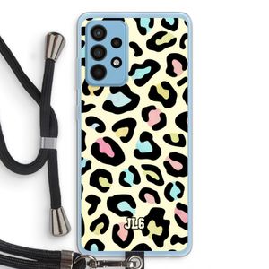 Leopard pattern: Samsung Galaxy A52 Transparant Hoesje met koord