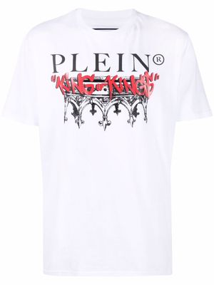 Philipp Plein t-shirt King Plein à col rond - Blanc