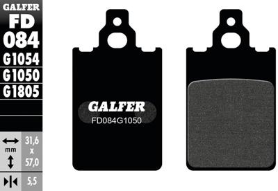 GALFER Brake pad fd084 g1050 organic