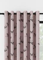 Laura Ashley Animalia Geborduurde Blush Ringgordijn