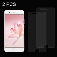 2 stk Huawei P10 Plus 0 26 mm 9H oppervlaktehardheid Explosieveilig niet-volledig scherm getemperd glas scherm Film