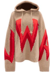 JW Anderson hoodie à logo Gothic - Tons neutres