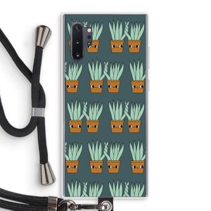 Sansevieria: Samsung Galaxy Note 10 Plus Transparant Hoesje met koord