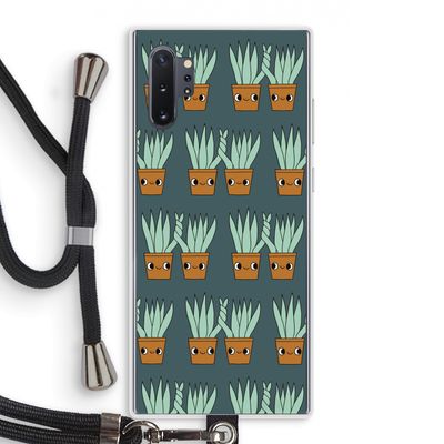 Sansevieria: Samsung Galaxy Note 10 Plus Transparant Hoesje met koord