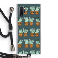 Sansevieria: Samsung Galaxy Note 10 Plus Transparant Hoesje met koord