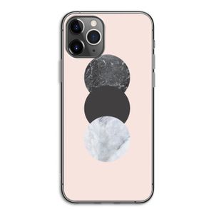 Marmeren cirkels: iPhone 11 Pro Transparant Hoesje