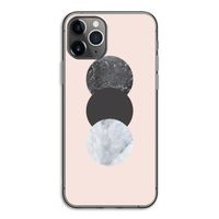 Marmeren cirkels: iPhone 11 Pro Transparant Hoesje