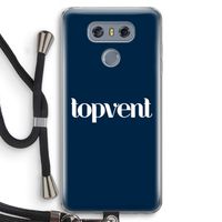 Topvent Navy: LG G6 Transparant Hoesje met koord