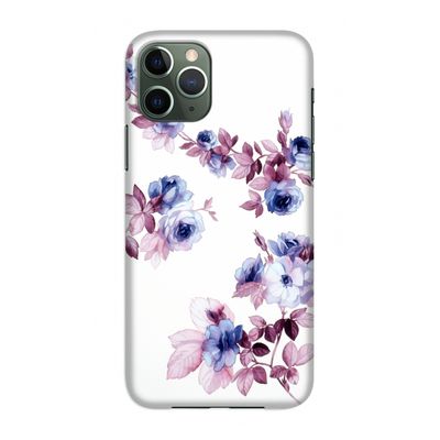 Waterverf bloemen: Volledig geprint iPhone 11 Pro Hoesje