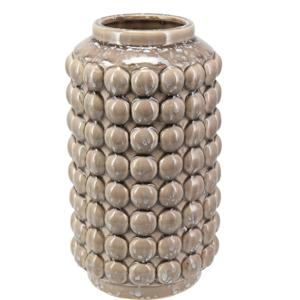 Boeket vaas Bubbels - keramiek - beige - D15 x H27 cm - Moderne woonstijl