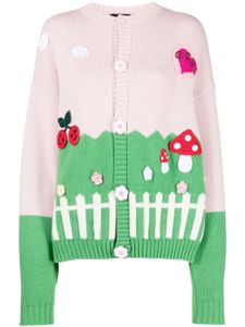 GCDS cardigan Kittho en crochet - Rose