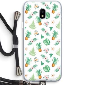 Ananas bladeren: Samsung Galaxy J3 (2017) Transparant Hoesje met koord