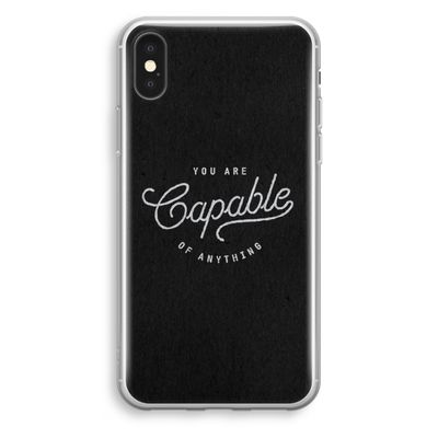 Capable: iPhone XS Transparant Hoesje
