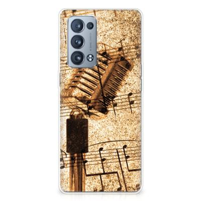 OPPO Reno 6 Pro Plus 5G | Siliconen hoesje | met foto Bladmuziek