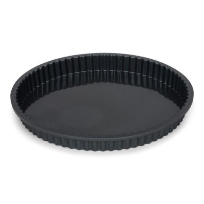Patisse quichevorm 28 cm zwart/siliconen